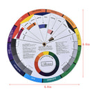 Professional Tattoo Nail Pigment 12 Color Wheel Paper Card Three-tier Desi_