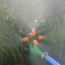 5-Head Cross Micro Sprinkler Garden Irrigation Mist Fog Nozzle Spray Wat ZAE