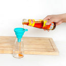 Kitchen Silicone Cooking Gadget Funnel Blue