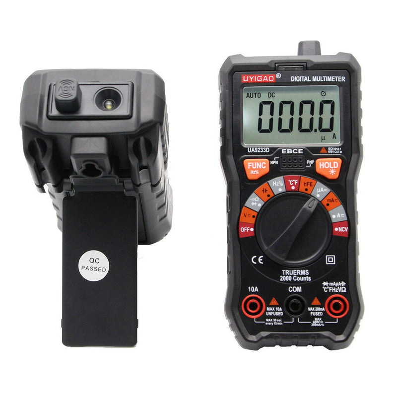 AC/DC Volt Current Meter Digital Multimeter Ohmmeter hFE Temperature Tester