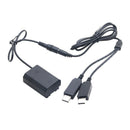 Np-Fz100 Dummy Battery Dc Coupler Dual Usb Adapter For Sony A7Iii A9 A7Riii