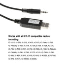Usb CI-V Cat Interface Data Cable CT-17 Port Shortwave Radio Connector Adapter