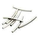 30pcs/bag Jewelry Finding Connectors Curved Cylinder Tube DIY Materials