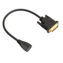 DVI-D 24+1 Pin Male to HDMI Female Adapter Converter Cable for HDTV 1080P