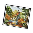 Stamped Cross Stitch Kit DIY Embroidery Package 14CT Cloth - Beautiful House