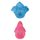 2pcs/set Fashion Pet Dog Waterproof Raincoat Hooded Jacket For Dogs Puppy L Size