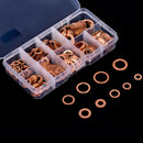 200Pcs Copper Washers M5-M14 Flat Ring Assortment Washer Sump Plug Assorted Box