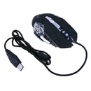 Electroplated USB Gaming Mouse with Adjustable DPI LED Light Macro Function