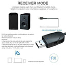 USB 5.0 Bluetooth Receiver Adapter 3.5mm AUX Stereo For TV Headphone PC Spe L4G1