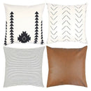 Decorative Throw Pillow Covers Only For Couch, Sofa, Or Bed Set Of 4 18X18  R2Q5