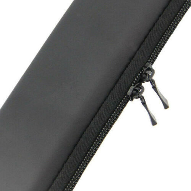 Black Hard Shell Fountain Pen Pencil Case Holder Box Pouch Stationery Zipper Bag