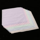 10pack Pure 100% Cotton Colorful Handkerchiefs Women Men Hanky Square Hankies
