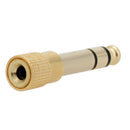 4X Audio Stereo 6.35mm 1/4" Male to 3.5 mm 1/8" Female Adapter Converter