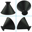 2pcs Car Windshield Magic Ice Scraper Cone Shaped Auto Snow Remover (Black) A