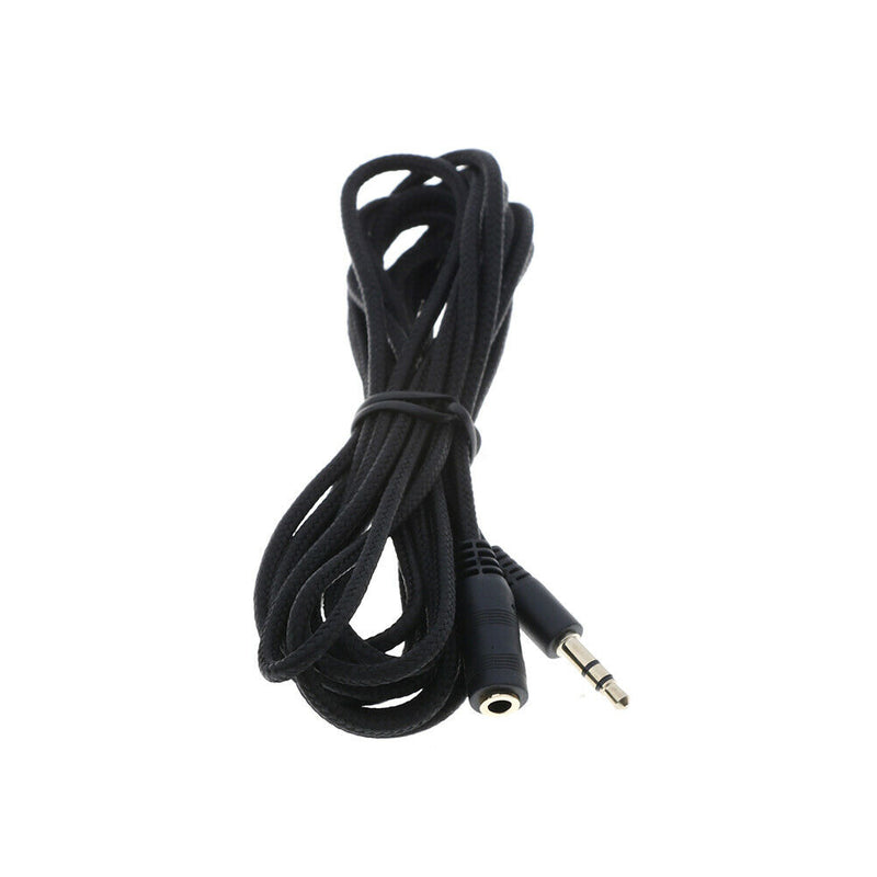 3.5mm female--male aux stereo audio headphones extension cable lead cord wire