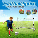 Children's Kid's Junior Football Goal Soccer Set with and Pump Ball Q4A7