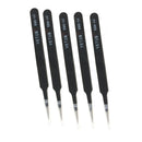 5 Pcs Stainless Steel Thickened Tweezers Mobile Phone Repair, Extra Fine Tip
