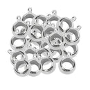100x European Jewelry Connector Bails Beads fit Necklace Bracelet Pendant
