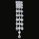 Necklace and Earrings rhinestone of 3 ranks for bride