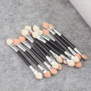 12Pcs Makeup Double-end Eye Shadow Eyeliner Brush Sponge Applicator Tool A Bj