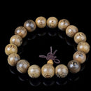 15mm Wood Tibet Buddha Buddhist Prayer Beads Bracelet Mala Bangle Wristband N Cy