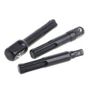 3 Pcs SDS Plus Drill Socket Driver 1/4" / 3/8" 1/2" Chuck Adaptor