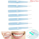 60X PushPull Interdental Orthodontic Wire Brush Toothbrush Oral Care ToothpickOZ