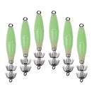 6pcs Luminous Body Fishing Lure Squid Jig Hook Sea Fishing Hooks Fishhooks