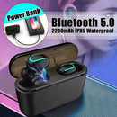 Bluetooth 5.0 Headset TWS Wireless Earphones Twins Stereo 5D Headphones Ear X2B1