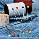 100X Dress Wedding Crafts Round Head Straight Sewing Needle Pin Corsage SH Q4K3