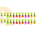 Wooden Radish Farm Game Toys Puzzle Fun Early Training 3-6 Year Olds Kids