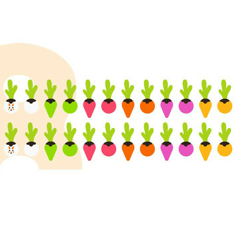 Wooden Radish Farm Game Toys Puzzle Fun Early Training 3-6 Year Olds Kids