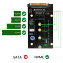 Add on Cards M.2 SSD to U2 Adapter NVME M.2 SSD U2 Card Key M with Black He