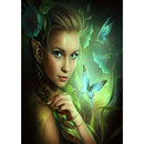 5D DIY Full Drill Diamond Painting Butterfly Girl Cross Stitch Embroidery