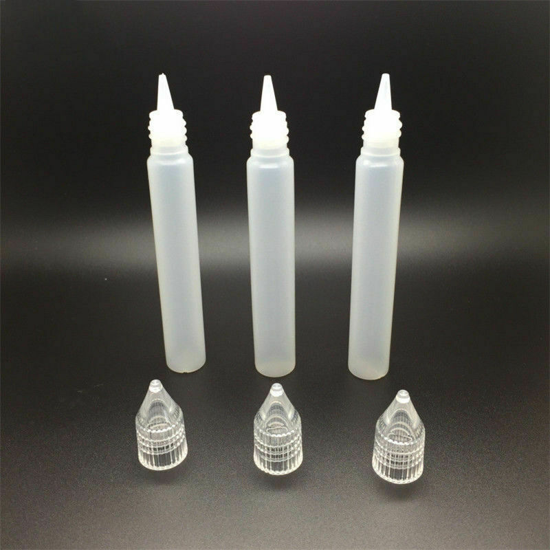 Sale Needle Tip Empty Plastic Squeezable Liquid Dropper Filling ! Bottles B6P5