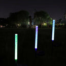 2Pcs Garden Solar Lights Outdoor Rgb Color Changing Solar Powered for Garde