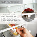 Fridge Organizer Drawer, Refrigerator Pull-Out Bin Adjustable, Installs Und