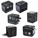 World USB Travel Plug Universal Power Adapter Electric Converter US/AU/UK/EU