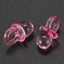 100 Pink Mini Pacifier Pacifier - 2 cm - Pacifier for the baby shower or as B2F8