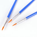 10Pcs Nylon Hair Artist Paint Brush  Watercolor Round Fine Hand Point Tip LJ