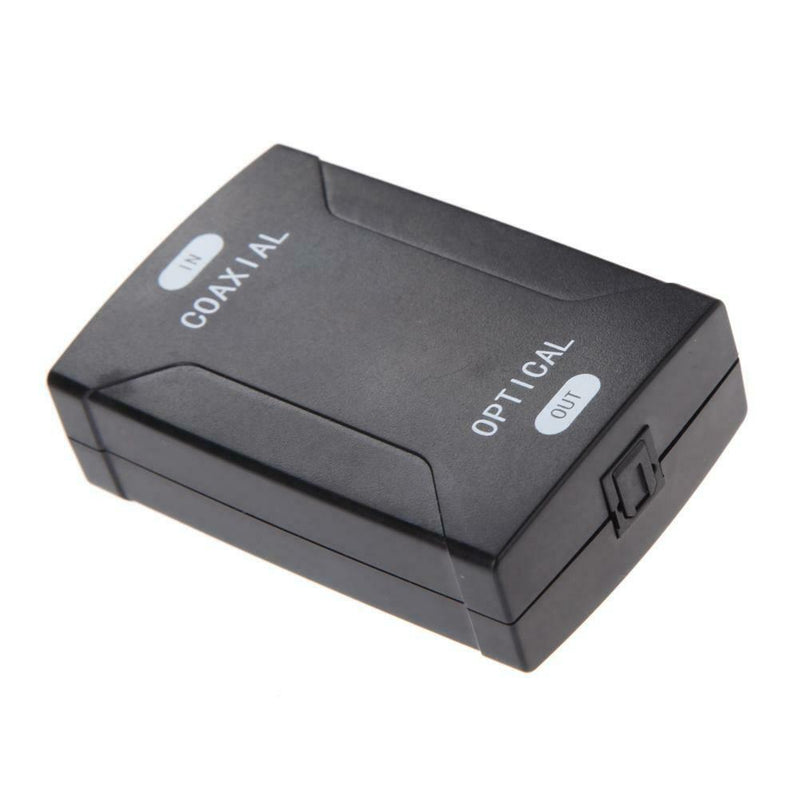 Coax Coaxial RCA to Optical TOSlink SPDIF Digital Audio Converter Adapter