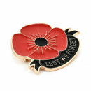 Red Poppy Flower Brooch Pin Broach Lapel Enamel Remembrance Badge Banquet Gift !