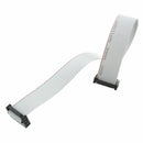 30cm 11.8" 2.54mm Pitch 16 Pin Female to Female IDC Ribbon Cable Gray O1V2