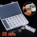 28 Slots Clear Adjustable Diamond Painting Storage Box Case Bead Organiser Gifts