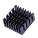 10 Pcs Black Aluminum Cooler Radiator Heat Sink Heatsink 20mm x 20mm x 10mm X7N3
