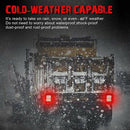 2x16 LED Red/White Truck Trailer Boat Stop/Turn/Tail Back Up Reverse LightLam q_