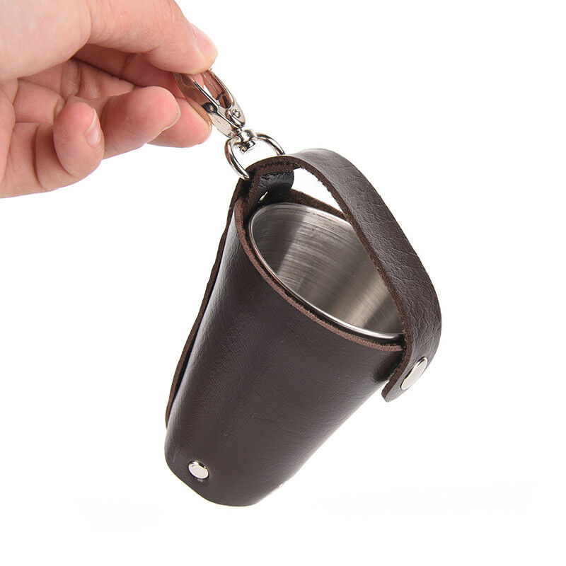 1 Set of 4 Stainless Steel Cover Mug Camping Cup Mug Drinking Coffee With CaseME