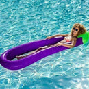 Eggplant floating row large swimming ring floating air mattress with net fo V8F3