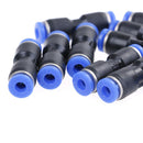 10Pcs pu-4mm straight push in air pneumatic tube fitting coupler union connec Ew