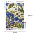 5D DIY Full Drill Diamond Painting Flowers Cat Cross Stitch Mosaic Kit